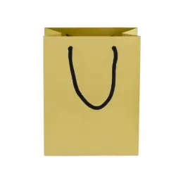230gsm Matte Gift Bag - 33cm Gold Front